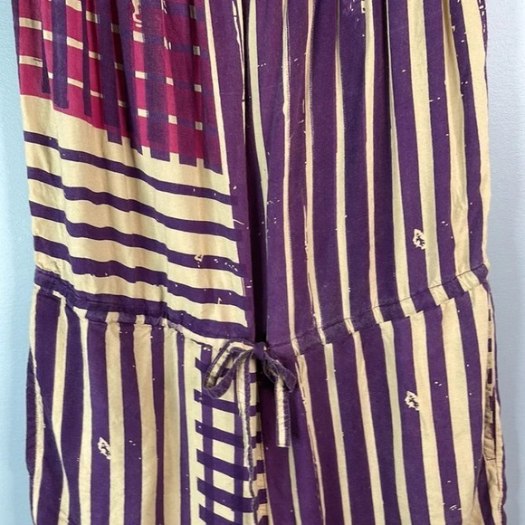 VANS Off The Wall Strapless Shorts Romper Smock Multicoloured Pattern Beachy M - Picture 4 of 11